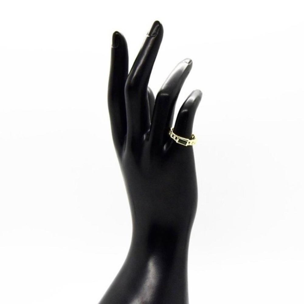 Emerald Chain Ring - Picture 4 of 4